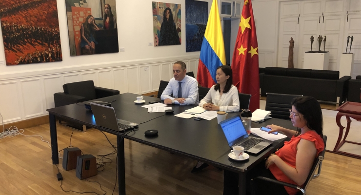 Embajada de Colombia en China organizó videoconferencia de intercambio de experiencias en el manejo médico de COVID-19 con autoridades locales
