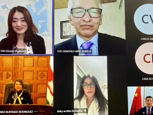 En el marco del proyecto de hermanamientos entre Colombia y China, la Embajada de Colombia en Beijing participó en la Primera Reunión Virtual entre el Departamento de Boyacá y la Provincia de Sichuan