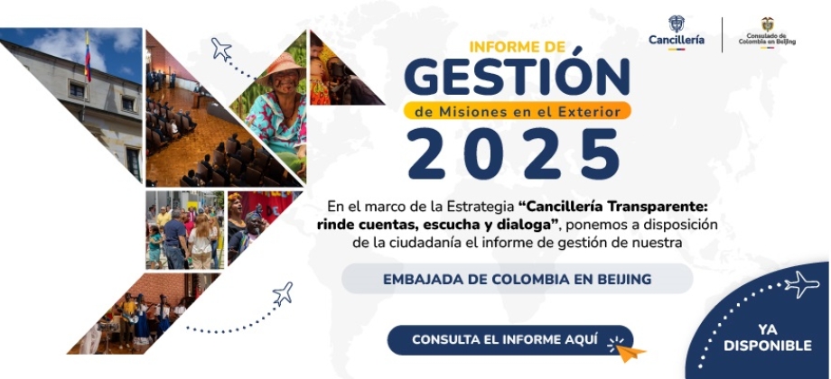 Informe de Rendición de Cuentas 2025 de la Embajada de Colombia en China
