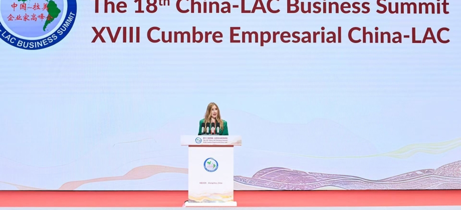 Ministra de Comercio, Industria y Turismo de Colombia participa en la 18ª Cumbre Empresarial Latinoamericana y del Caribe con China, China-LAC en Zhengzhou