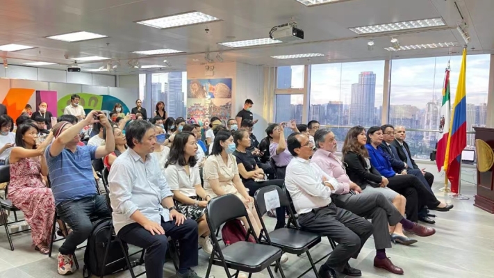 Auditorio en la presentación de “La Estrategia del Caracol” en Guangzhou